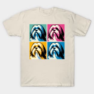 Lhasa Apso Pop Art - Dog Lovers T-Shirt